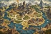 map illustration fantasy map design