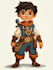 2d character design, 2d game characters art, mascot,