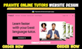 design private tutor website e learning website lms website