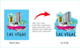 create die cut and kiss cut cut lines for stickers