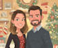 draw christmas cartoon caricature