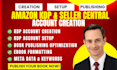 create amazon KDP seller account kindle direct publishing setup ebook publishing