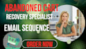 create high converting abandoned cart email sequences