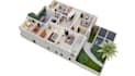 turn 2d 3d floor plan,house elevation render,site plan,furniture layout,achiviz