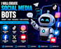 create telegram bot, tiktok bot, instagram bot facebook bot, amazon bot