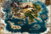 illustrate fantasy map and city map illustration