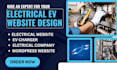 design electrical company site backup generator panel upgrade ev charger website