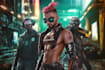 do cyberpunk and retro aesthetic characters