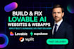 build lovable ai website fix lovable ai webapp fix replit bolt new v0 supabase