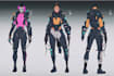 illustrate you as a cyberpunk style character