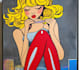 draw a retro pop art roy lichtenstein style