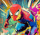 illustrate a superhero pop art portraits