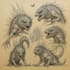 make a sketch of your monsters and creatures
