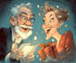 draw christmas cartoon caricature