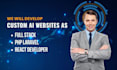 build an ai website, ai web app or chatgpt integration with laravel and react