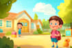 draw cute children book illustration