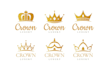 design dark luxury crown logo with my creative thinking