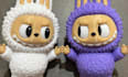 create a custom 3d labubu style character or toy design