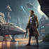 character, mecha, spaceship, weapon or environment sci fi