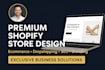 design shopify store, shopify website, ecommerce store, dropshipping store