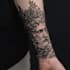 custom an abstract black tattoo design