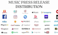 do music press release writing and distribution to top music outlets