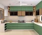 design kitchen interior in 3d and render