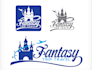 make an modern wonderful castle logo design