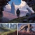paint fantasy landscape illustrations