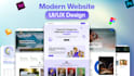 create modern website UI UX design in figma