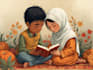 make islamic muslim illustration for children book and other