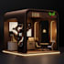 design stand, kiosk, event design, cafe