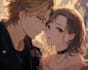draw a couple illustration in anime style