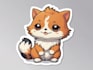 draw cute chibi animal, sticker, mascot