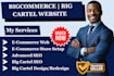 design, customize or redesign your bigcommerce or big cartel store