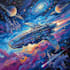 make a sci fi spaceship art