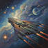 make a sci fi spaceship art