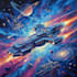 design a spaceship, sci fi illustration and sci fi art