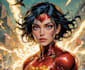 draw superhero action comic book page graphic novel