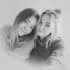 make vector character logo and friendship portrait