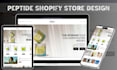 a compliant peptide sarms supplement shopify ecommerce store website