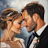 draw couple portrait for wedding illustration