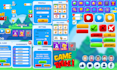 design modern game UI UX and graphics