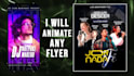 create an eye catching motion flyer and animated flyer