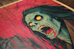 design horror retro comic art and vintage comic cover poster