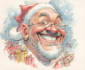 draw christmas cartoon caricature