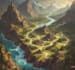 illustrate medieval fantasy and sci fi maps
