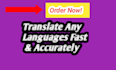 translate documents, articles, and book many languages