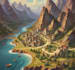 draw a detailed fantasy based map or castle for your needs