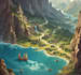 draw a wonderful custom fantasy map